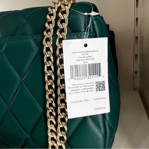 Kate Spade Carey Quilted Flap Shoulder Bag
Deep Jade - Picture 6 of 8
